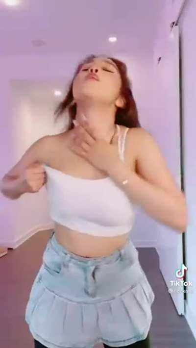 Something about when she whips her hair around gets me going. I like to imagine her doing that as she rides cock.