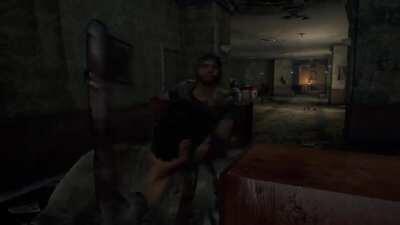 Was replaying the first game and witnessed the quickest death possible