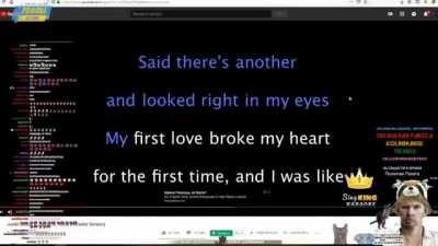 Russian streamer sings baby by Justin Bieber