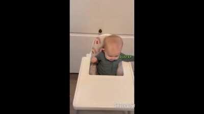 Um prato de sucção anti-criança arteira colocado à prova 🤔