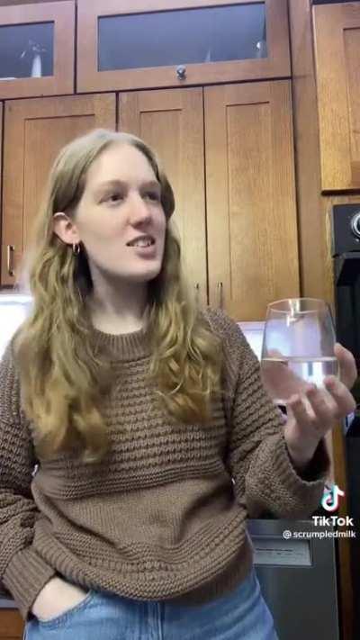 Me and my sister crossing paths in the kitchen at night