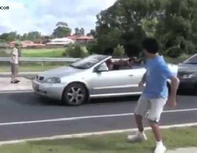 Acting like you're holding a rope across the street WCGW?