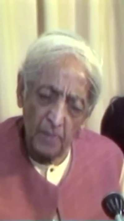 A beautiful advice by jiddu krishnamurti