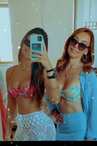 Gabi with her mother