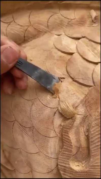 Dragon Wood Carving