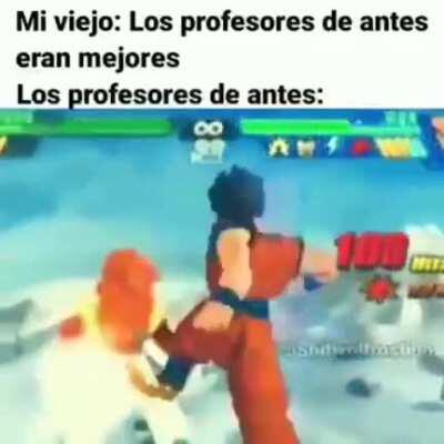 Una maestra de primaria si nos amenazaba con una regla jajaja CHINGA TU MADRE VIEJA ZORRA