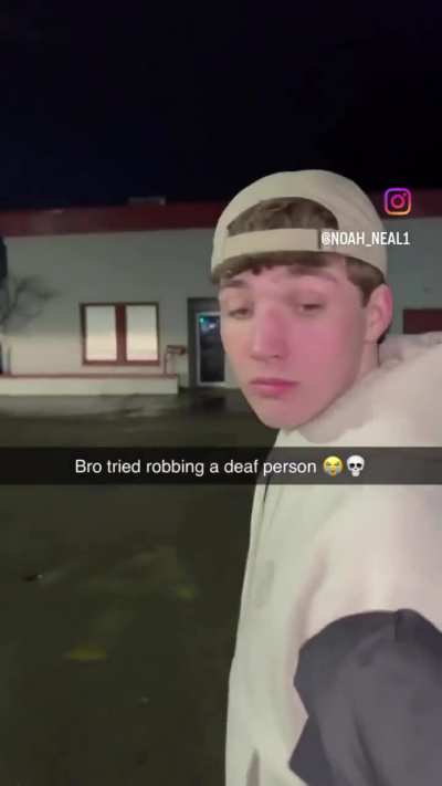 I think he might be deaf