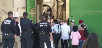 In a provocative step, two Israeli colonial settlers celebrated today their wedding in Al-Aqsa Mosque under the protection of Israeli occupation forces, according to local sources.