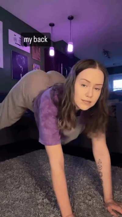 Please help her break her back