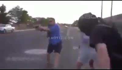 Man fights with protester an- DAMN