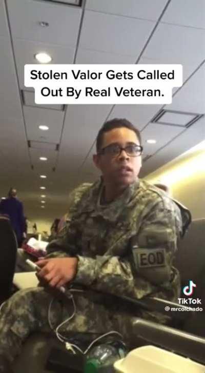 When pretending to be a veteran goes wrong