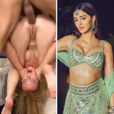 Ananya pandey 💦 fucking her tight butthole without lube like this mercilessly and then throat-fucking her rough aaahh she won't be able to walk for days 💦💦