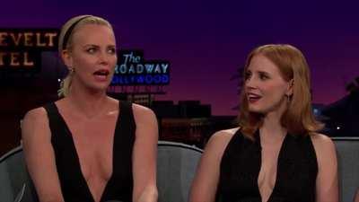 Amy Adams and Charlize Theron