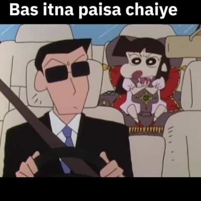 Shinchan can literally beat ambani 😂