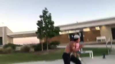 first ever kickflip!!! got a little too excited