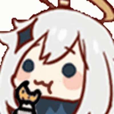 paimon eating a cookie that it