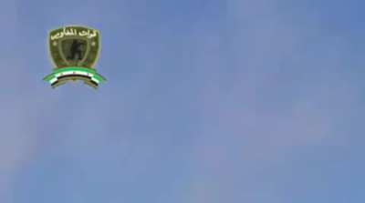 FSA DShK team attempts to put rounds into the path of a low flying SyAAF jet - Homs Countryside - 10/23/2013