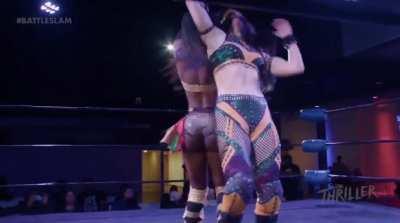 On Battle Slam: KiLynn King vs Queen Aminata