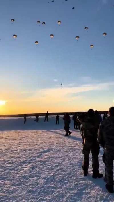A trainee paratrooper's parachute fails to open until the last moments before the ground