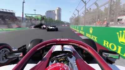 I think the biggest crash I ever saw on F1 2020