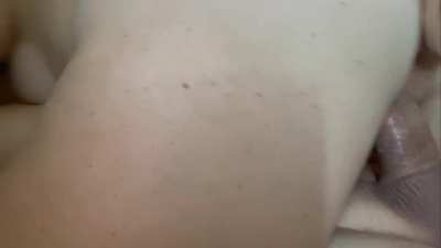 She came nicely in DP and then I came