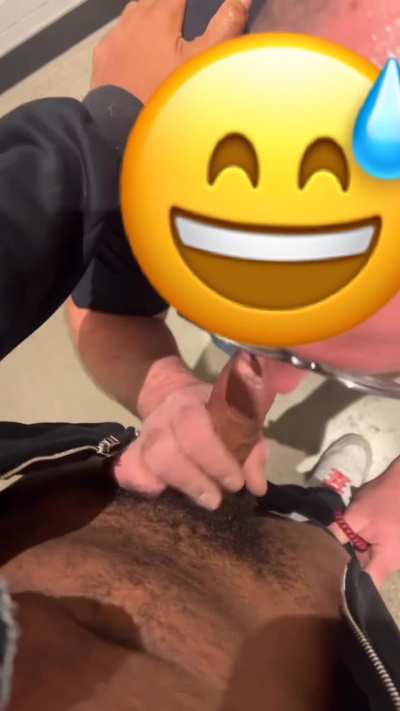 Work bathroom made for giving head