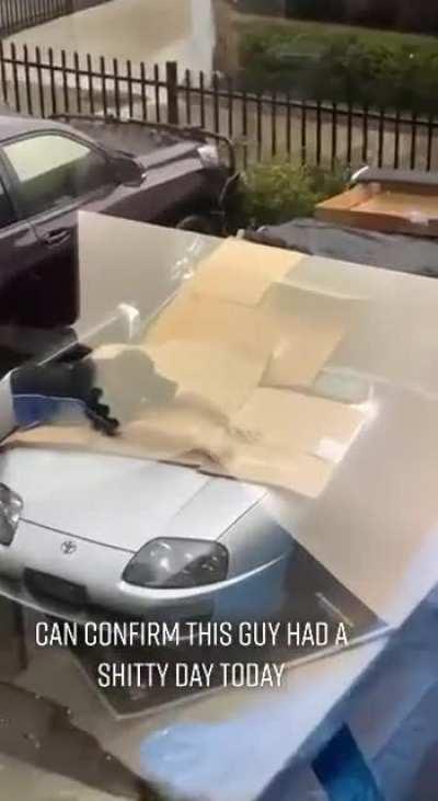 TO Defend Toyota Supra From Hail Storm