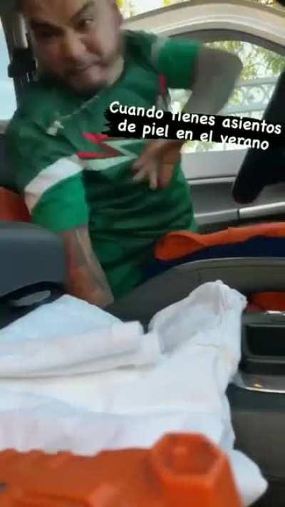 Summer+Leather seats