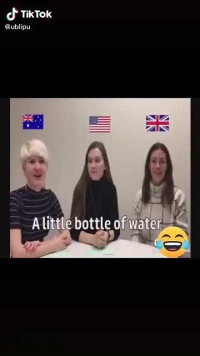 A little bottle of water