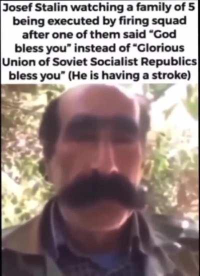 joseph stalin trying not to spread paranoia among his cabinet (impossible)