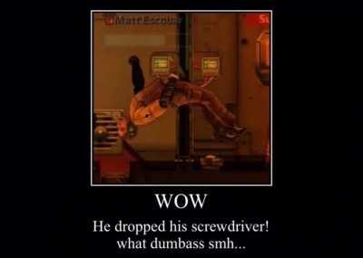 Don't drop your screwdriver