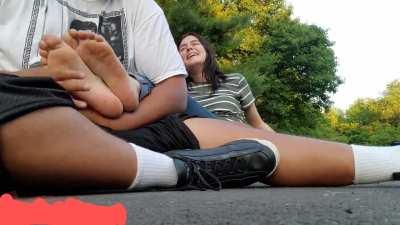 Cute Teen Foot Tickled 