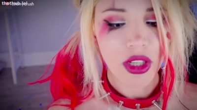 Harley Quinn FULL ASMR hot ear licking dirty talk and a cum covered ass and body at the end !! 💦👅🃏