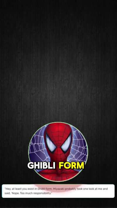 What is Deadpool and Spidey's take on Ghibli AI