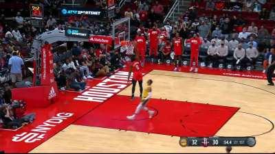 [Highlight] Josh Christopher rips Westbrook and rises up for the huge fastbreak slam
