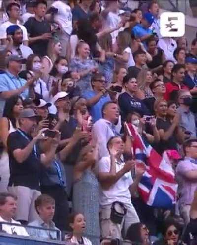 The smile that breaks across Raducanu's face as she joins in a sing-along to sporting anthem 'Sweet Caroline' sparks joy within me!
