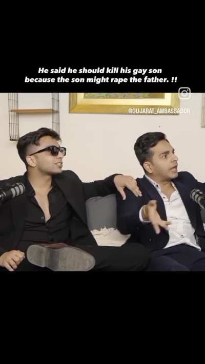 Aarush bholo being Homophobic 😑