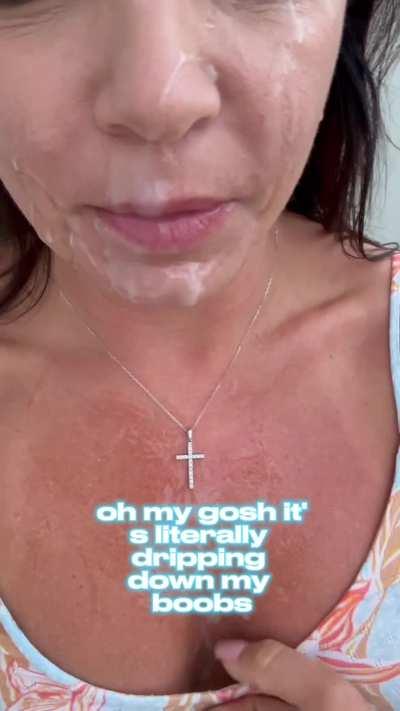 Beth (u/GreenEyedSecretOF) post facial cum walk