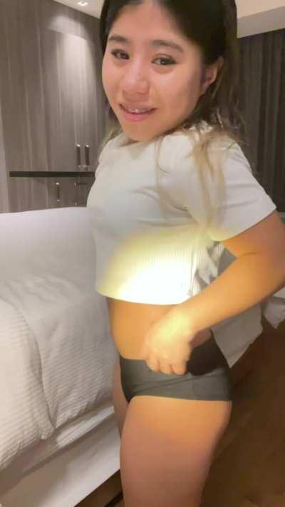 Let my tiny booty wiggle against you F26 4’