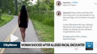 Former University of Calgary coach spits on young Asian American woman enjoying day at the park with boyfriend and calls her a racial slur