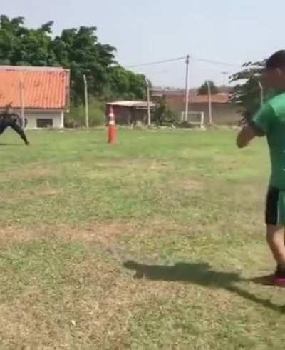 Placed that shot exactly where he wanted it