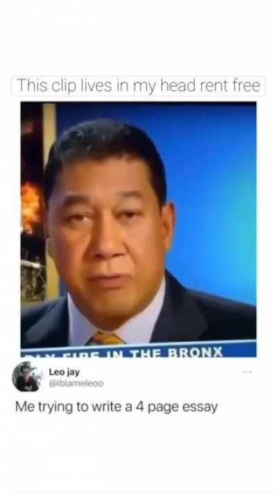 I take it there was a fire?