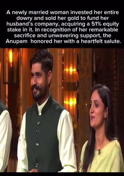 I personally loved this pitch !! She used her savings wisely !!