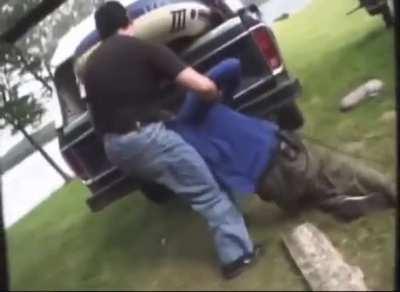 “Hold your fire somebody’s hurt here”