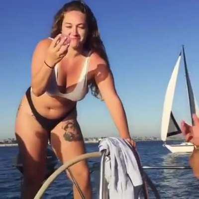 HMC while I do a sweet swan dive off this sailboat