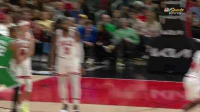 [Highlight] Jayson Tatum hits the and-1 lay up as the Celtics bench bark like seals on the beach