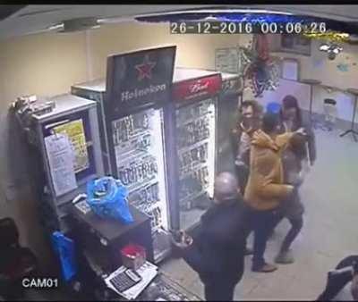 Woman Knocks Out Violent Man