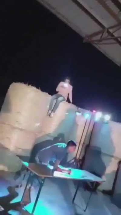 To jump through the table