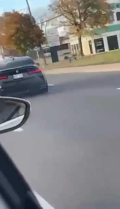 Idiot in a tuned BMW, right down my moms street