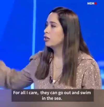 Palestinian Genocide: May Golan, Israeli Minister for the Advancement of the Status of Women says that people in Gaza can just go out and swim in the sea